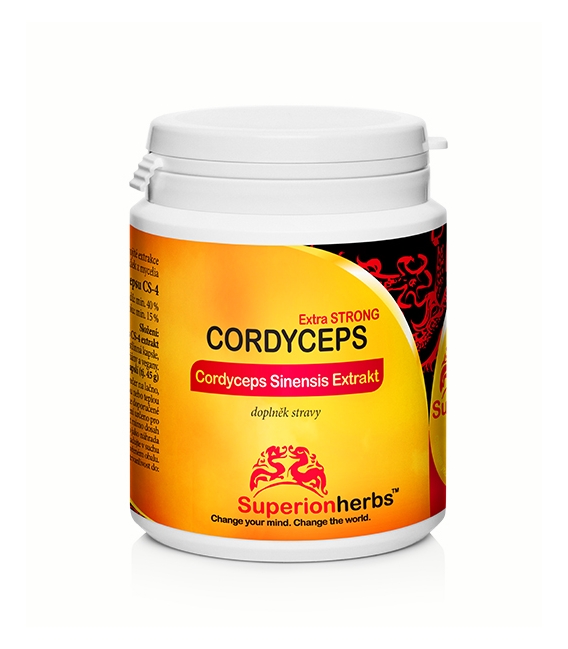 Cordyceps - 90 kps x 500 mg, Extrakt 40% polysacharidov, 15% manitolu