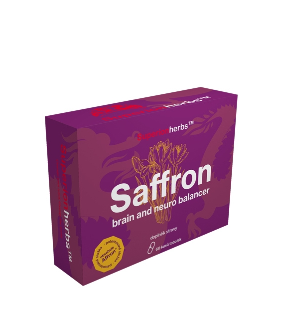 Saffron – brain and neuro balancer, 60 kps, VEGAN, Superionherbs